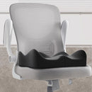 grey+black **Waist Support and Seat Cushion Combo: Scientifically Supports the Back, Breathable and Pressure-Relieving, Comfortable for 8 Hours of Sitting**