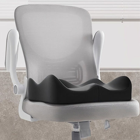 grey+black **Waist Support and Seat Cushion Combo: Scientifically Supports the Back, Breathable and Pressure-Relieving, Comfortable for 8 Hours of Sitting**