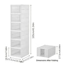 6-Tier Stackable Shoe Storage Box Set, featuring easy-access front-opening waterproof transparent plastic storage bins with no assembly required - perfect for closets and entryways.