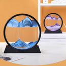 Flowing Sand Art: Adjustable Speed, New Scenery with Every Turn, Calming and Pleasing to the Eye(BLACK)