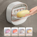 No-Drill High-End Drain Household Soap Holder, Waterproof ABS Soap Dish Organizer, Suitable for Bathrooms and Shower Rooms, Bathroom Accessory, Ideal Choice for Soap Dish and Soap Holder(LIGHT GREEN)