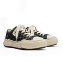 Canvas Sneakers Platform Sneakers Height-Increasing Shoes Unisex Casual Shoes - Black and white - Size 6(AU6/EU39)