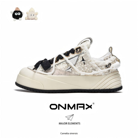 Camellia Platform Sneakers Chunky Canvas Shoes Unisex High-Top Sneakers Height - Camellia - Size 10(AU10/EU43)