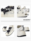 Camellia Platform Sneakers Chunky Canvas Shoes Unisex High-Top Sneakers Height - Camellia - Size 11(AU11/EU44)