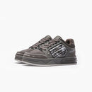Leopard Print Sneakers Platform Chunky Shoes High-Top Casual Shoes Unisex - Gray pigeon - Size 13(AU13/EU46)