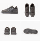Leopard Print Sneakers Platform Chunky Shoes High-Top Casual Shoes Unisex - Gray pigeon - Size 13(AU13/EU46)