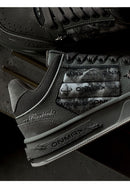 Leopard Print Sneakers Platform Chunky Shoes High-Top Casual Shoes Unisex - Gray pigeon - Size 13(AU13/EU46)