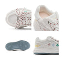 Casual Sneakers Embroidered Sneakers Four-Leaf Clover Shoes Comfortable - Black - Size 7(AU7/EU40)