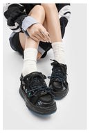 Casual Sneakers Embroidered Sneakers Four-Leaf Clover Shoes Comfortable - White - Size 7(AU7/EU40)