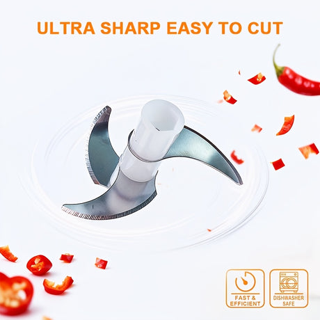 GREEN Mini Electric Garlic Chopper, Meat Grinder, and Vegetable Chopper, USB Rechargeable Mini Food Blender, Efficient Small Food Processor, Suitable for Ginger, Chili, Fruits, and Meat