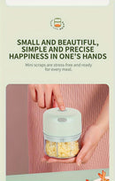 GREEN Mini Electric Garlic Chopper, Meat Grinder, and Vegetable Chopper, USB Rechargeable Mini Food Blender, Efficient Small Food Processor, Suitable for Ginger, Chili, Fruits, and Meat