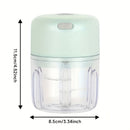 PINK Mini Electric Garlic Chopper, Meat Grinder, and Vegetable Chopper, USB Rechargeable Mini Food Blender, Efficient Small Food Processor, Suitable for Ginger, Chili, Fruits, and Meat