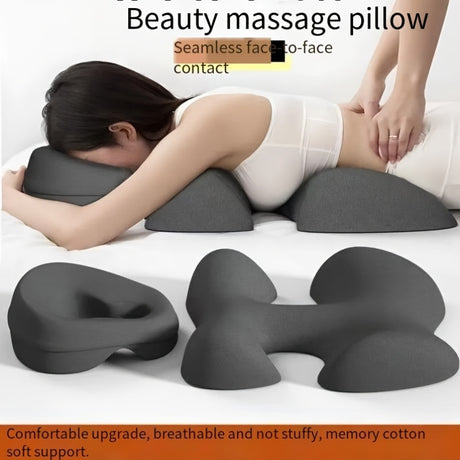 Comfort Zoning, No Fatigue—Ergonomic Beauty Bed Pillow Set（light gray）