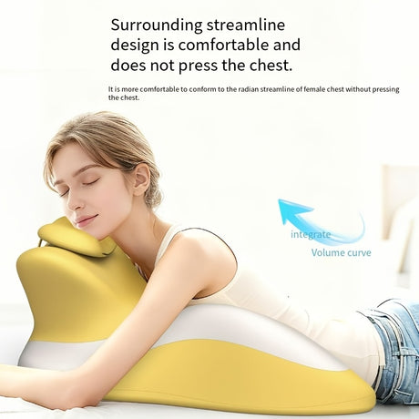 Bed Stomach-Sleep Pillow - Multi-functional Prone Position Pillow for Stomach Sleeping, Phone Use, Reading, Couples Fun Play, Intimacy Aid for Couples, Bed Hip Elevation Tool, Pā Pā Pillow（BLUE）