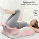 Bed Stomach-Sleep Pillow - Multi-functional Prone Position Pillow for Stomach Sleeping, Phone Use, Reading, Couples Fun Play, Intimacy Aid for Couples, Bed Hip Elevation Tool, Pā Pā Pillow（BLUE）