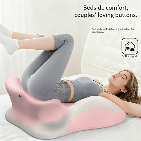 Bed Stomach-Sleep Pillow - Multi-functional Prone Position Pillow for Stomach Sleeping, Phone Use, Reading, Couples Fun Play, Intimacy Aid for Couples, Bed Hip Elevation Tool, Pā Pā Pillow（BLUE）