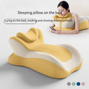 Bed Stomach-Sleep Pillow - Multi-functional Prone Position Pillow for Stomach Sleeping, Phone Use, Reading, Couples Fun Play, Intimacy Aid for Couples, Bed Hip Elevation Tool, Pā Pā Pillow（YELLOW）