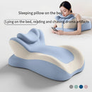 Bed Stomach-Sleep Pillow - Multi-functional Prone Position Pillow for Stomach Sleeping, Phone Use, Reading, Couples Fun Play, Intimacy Aid for Couples, Bed Hip Elevation Tool, Pā Pā Pillow（YELLOW）
