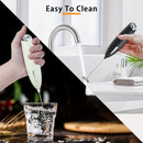 **Handheld Electric Frother | 10000 RPM Powerful Motor, One-Touch Start/Stop, Easily Froths, Mixes, and Blends – Your Kitchen Drink Essential Helper**WHITE