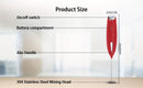 **Handheld Electric Frother | 10000 RPM Powerful Motor, One-Touch Start/Stop, Easily Froths, Mixes, and Blends – Your Kitchen Drink Essential Helper**WHITE