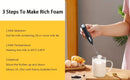 **Handheld Electric Frother | 10000 RPM Powerful Motor, One-Touch Start/Stop, Easily Froths, Mixes, and Blends – Your Kitchen Drink Essential Helper**WHITE