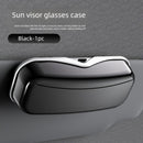 Car Travel Three-Piece Set: Push-Open Eyeglass Case, Universal Storage Case, and Secure Organizer—Complete On-the-Go Storage, Peace of Mind Every Journey（Black)）