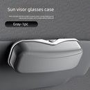 Car Travel Three-Piece Set: Push-Open Eyeglass Case, Universal Storage Case, and Secure Organizer—Complete On-the-Go Storage, Peace of Mind Every Journey(Grey)