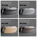 Car Travel Three-Piece Set: Push-Open Eyeglass Case, Universal Storage Case, and Secure Organizer—Complete On-the-Go Storage, Peace of Mind Every Journey(Brown)