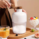 Hand-Crank Ice Maker in 10 Seconds｜Anti-Slip Handle + Transparent Large Ice Box, Unlock Colorful Summer Smoothies & Shaved Ice