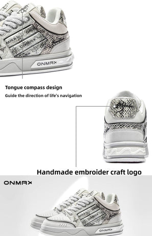 Women'S Casual Board Shoes Silver Snake Sneakers Trendy Women'S Sneakers -Silver - Size 6(AU6/EU37)