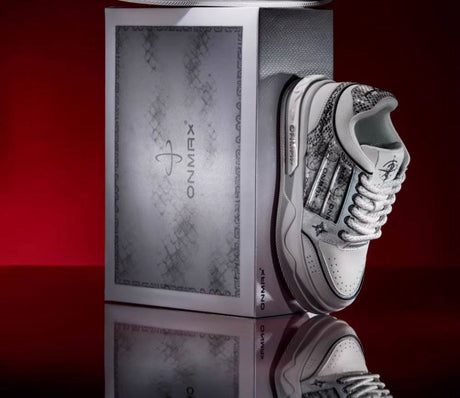 Women'S Casual Board Shoes Silver Snake Sneakers Trendy Women'S Sneakers - Silver - Size 9(AU9/EU40)