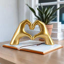 GOLD Elegant Heart-shaped Sculpture: Pure lines capture love, accompanying you in writing tender everyday moments.