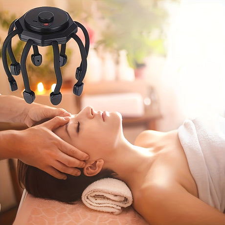 8-Claw Full-Coverage Smart Massager: Human-like Kneading, Immersive Head Relaxation