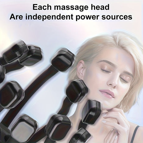 8-Claw Full-Coverage Smart Massager: Human-like Kneading, Immersive Head Relaxation