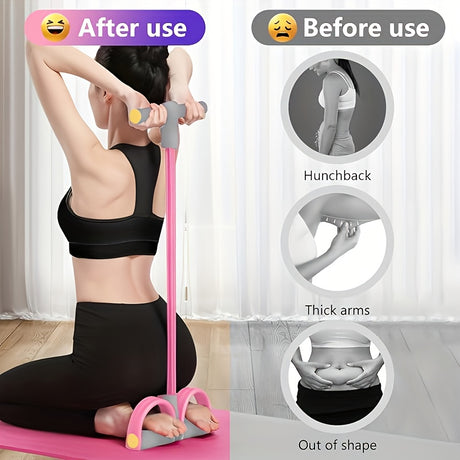 Resistance Band Exerciser: Full-Body Workout, Easy Toning(SKY BLUE)