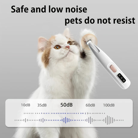 Low-Noise Pet Clipper for Dogs & Cats: Quiet Design to Reduce Stress, Rounded Blades for Gentle Grooming, 90-Minute Runtime