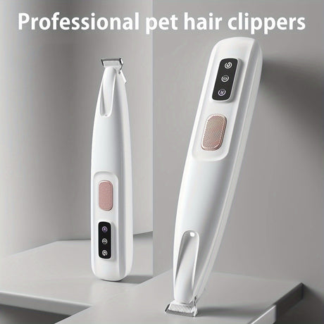 Low-Noise Pet Clipper for Dogs & Cats: Quiet Design to Reduce Stress, Rounded Blades for Gentle Grooming, 90-Minute Runtime