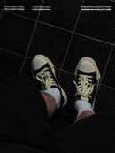 Canvas Sneakers Platform Sneakers Height-Increasing Shoes Unisex Casual Shoes - Black and white - Size 5(AU5/EU36)