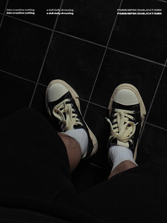 Canvas Sneakers Platform Sneakers Height-Increasing Shoes Unisex Casual Shoes - Black and white - Size 8(AU8/EU39)
