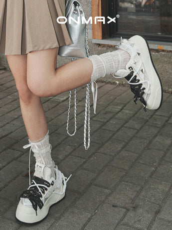 Camellia Platform Sneakers Chunky Canvas Shoes Unisex High-Top Sneakers Height - Camellia - Size 5(AU5/EU36)