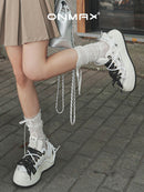 Camellia Platform Sneakers Chunky Canvas Shoes Unisex High-Top Sneakers Height - Camellia - Size 9(AU9/EU40)