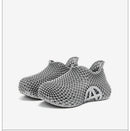 3d Printed Running Shoes Lightweight Running Shoes Breathable Sneakers Custom - Black - Size 8(AU8/EU39)