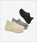 3d Printed Running Shoes Lightweight Running Shoes Breathable Sneakers Custom - Black - Size 8(AU8/EU39)