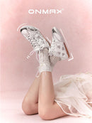 women's casual shoes, four-leaf clover shoes, cut-out sneakers, breathable walking shoes, Australian summer footwear - Racing Grey - Size 6(AU6/EU37)
