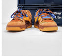 Vintage Sneakers Retro Skate Shoes Couple Matching Shoes Unisex Canvas Shoes - Camel - Size 8(AU8/EU39)