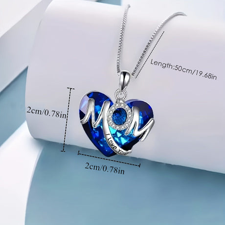 BLUE Exquisite Heart-shaped Blue Crystal 