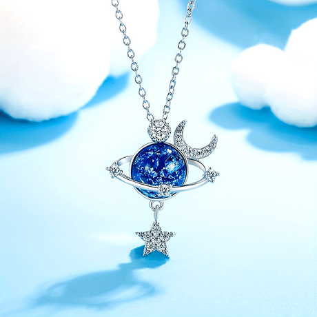 **“Whispers of Stars” — Galaxy Collarbone Chain, Gifting You a Corner of a Private Universe**