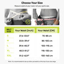 Lumbar Support Belt, featuring 8X Enhanced Lumbar Support, designed with a 3D massage pad, unisex back support strap, breathable and adjustable shoulder straps, available in green.（Size L）