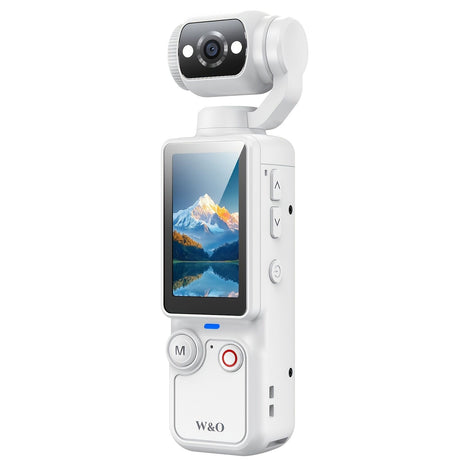 BLACK**4K HD 180° Rotating Anti-Shake Action Camera｜1.9-Inch Screen + 2000mAh Battery, Compact & Portable Vlogging & Travel Companion — Streamlined Design, Durable, Ideal for Content Creators & Holiday Gifting**