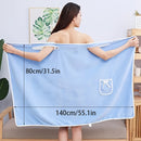 1-Piece Bath Towel with Pocket, Wearable Bath Towel, Bathroom Shower Supply, Can be Used as Robe, Nightgown, Sexy Strap Dress, Blanket, Indoor/Outdoor Fitness Sauna Shawl, Easy to Carry, Machine Washable（blue）